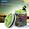 Multi-Functional Foldable Fishing Bucket with Rope & Anti-Jump Net for Live Fish
