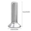 Set of 100 Versatile Stainless Steel Countersunk Screws Long lasting Flat Head Screws for Home & Industry & Outdoor Use