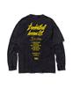 CREAM SODA LAB Quarter Teamplay Pigment Fake Double Layered Long Sleeve Black Yellow