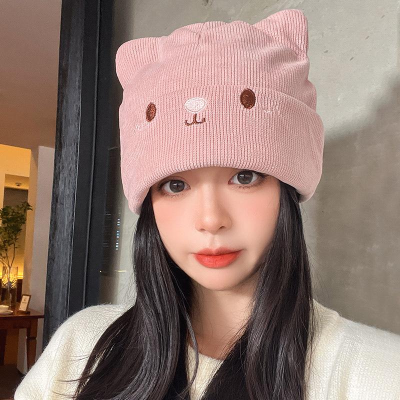 

Confinement hat Postpartum bald hat Double pullover pregnant woman hat Women s winter warm knitted wool stacking hat Spring and Autumn M (56-58cm) elastic темно-коричневого кольору