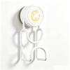 Plastic Suction Cup Bathroom Sink Storage Rack With Hook Wall Mount For Wet Room Use