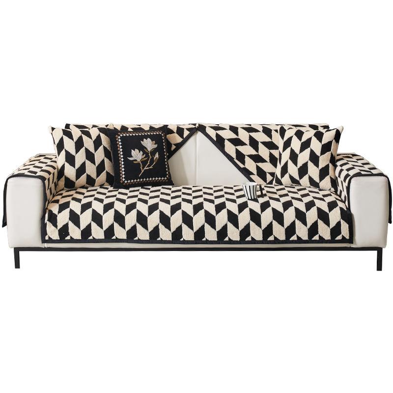 Premium Comfortable Cotton Lint Sofa Cushion  Autumn And Winter New Thickened Seat Cushion Non-Slip Sofa Cover Cover Cross-Border