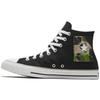 Chuck Taylor All Star Camouflage Patch Vintage High Top Canvas Shoes Unisex Black & White