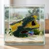 Resin Aquarium Decor Moss Cave Hideout for Small Fish and Shrimp Tunnel