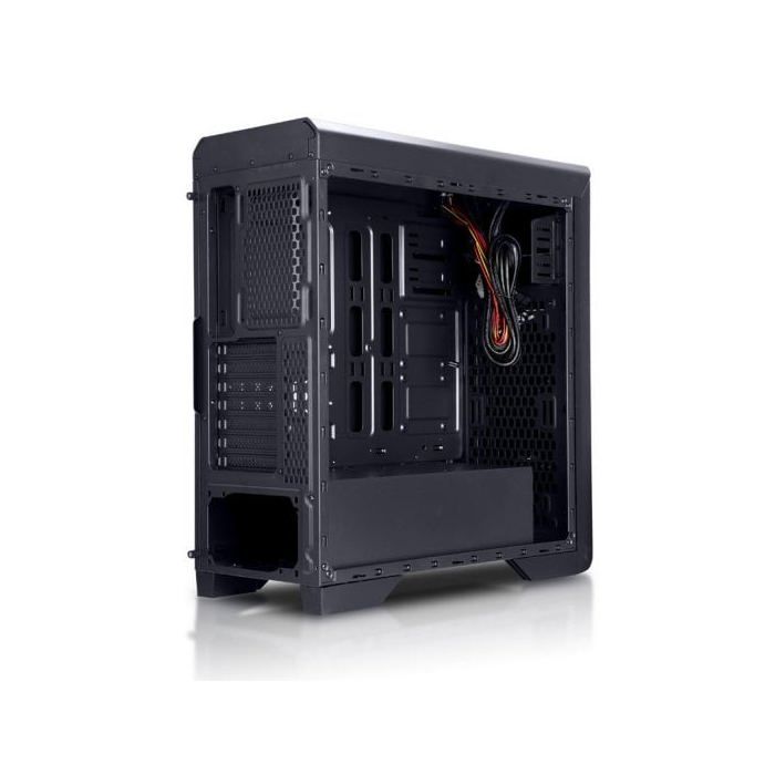 Boîtier PC NOX Hummer ZX Tour midi ATX noir sans alimentation - 5 baies internes - 2 ports USB 2.0