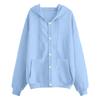 Women's Loose Zipper Cardigan Sweatshirt Jacket