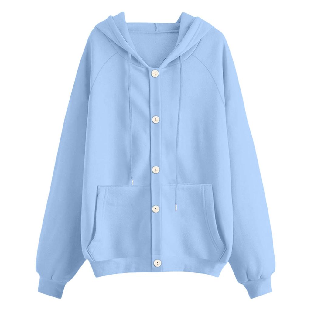 Women's Loose Zipper Cardigan Sweatshirt Jacket