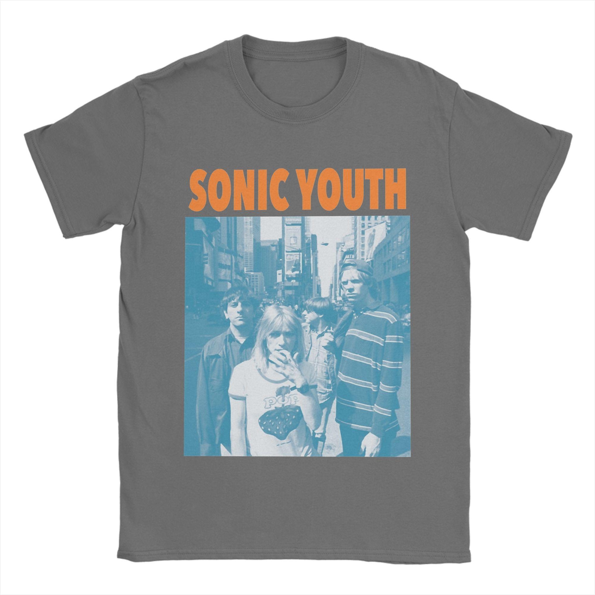 

2025 Рок-гурт Sonic Youth Чоловіча Футболка Смішна Футболка З Коротким Рукавом З Круглим Вирізом Бавовняний Одяг Для Вечірки XL