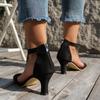 Sandali Romani Estivi con Cerniera Posteriore, Tacco a Pacchetto, Scarpe a Bocca di Pesce, 41 Moda Laterale Vuoto Tacco Fine Sandali Romani Taglia Grande 43