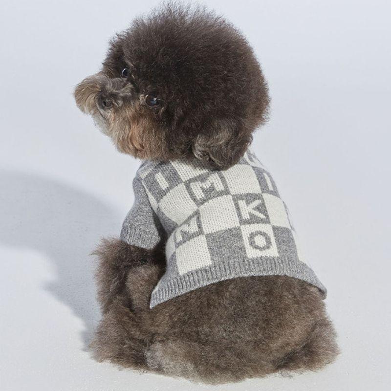 MIMINKO Checkerboard Knit Dress [DK3WO1570]