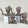 Tree Man Pen Holder Large Capacity PVC Vase Desk Organizer Box Stationery Storage Container Home Office Desktop Decoration Ornament