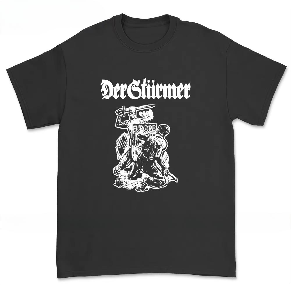 Goatmoon Race of Heroes T-Shirt Black Streetwear Oversized Casual Men's Women Clothing Loose Classic Cotton Tee Top Harajuku Y2k