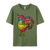 Chicken Unicorn Rainbow Rooster Unicorn Tshirts Male Top Tshirts Special Cotton Tops T Shirt Slim Fit Graphic T Shirts