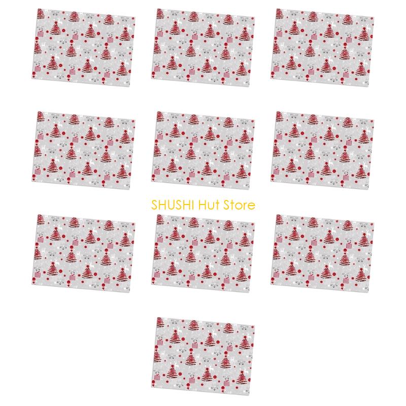 Recyclable Christmas Reindeer Decorative Paper For Gift Packaging Parties Decors Craft And Scrapbooking Activities D57B