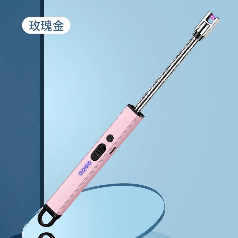 720° Extended Hose Rotatable Aromatherapy Candle Igniter Gas Stove Rechargeable Household Ignition Stick Windproof Lighter