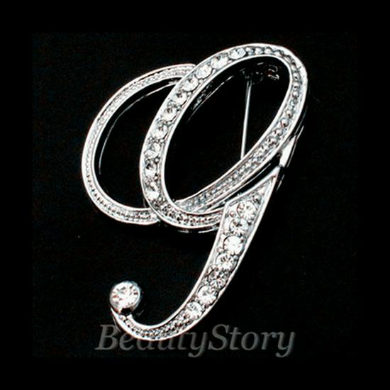 Versatile Rhinestone Alphabet Brooch: Men's Metal Lapel Pin Badge