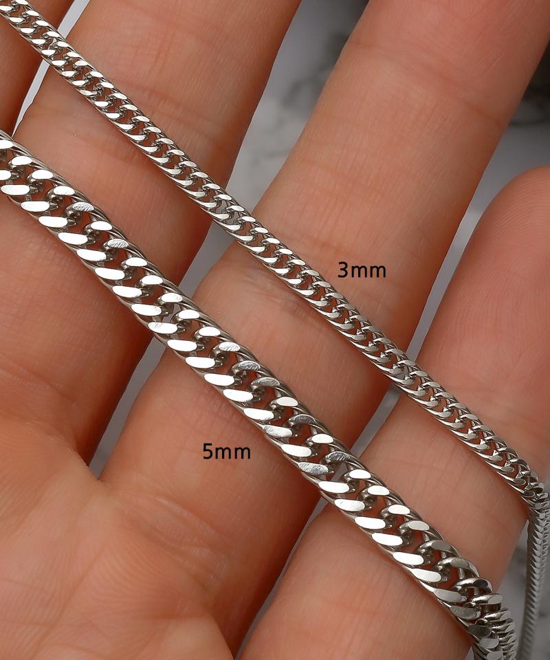Blancier Miami 5Mm Bm257N1229 Men'S Chain Necklace
