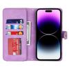 Crossbody Zipper Cards Bag Wallet Leather Case For iPhone 15 Pro Max 14 Plus 13 12 Mini 11 XR 7 8 SE 2022 Purse Pocket Lanyard