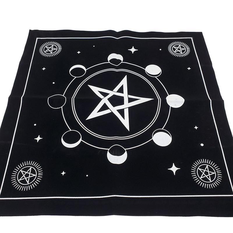 Square Flannel Tarot Altar Cloth Card Board Game Astrology for Oracle Card Pad Table Cover Card Mat Divination Tableclot