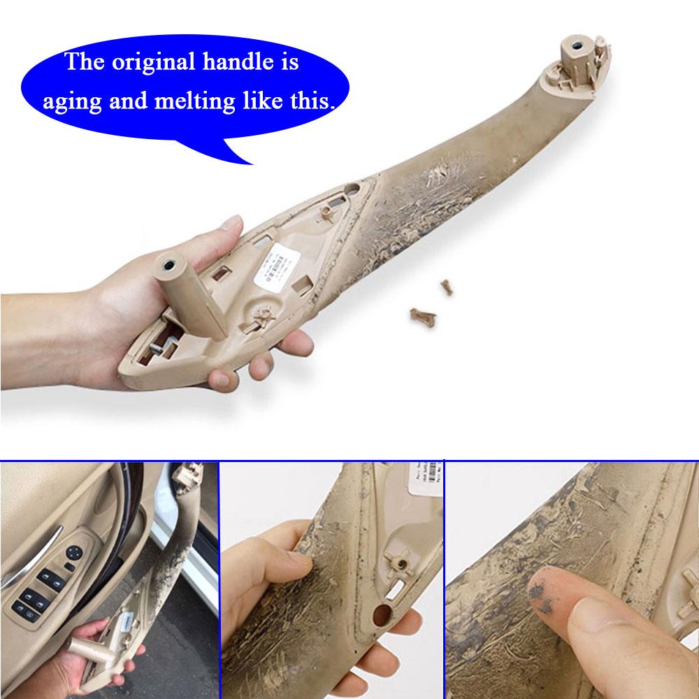 Car Accessories Interior Door Black Beige Left Right Pull Handle Trim Cover Replacement For BMW M3 M4 F30 F34 F36 F32 F33