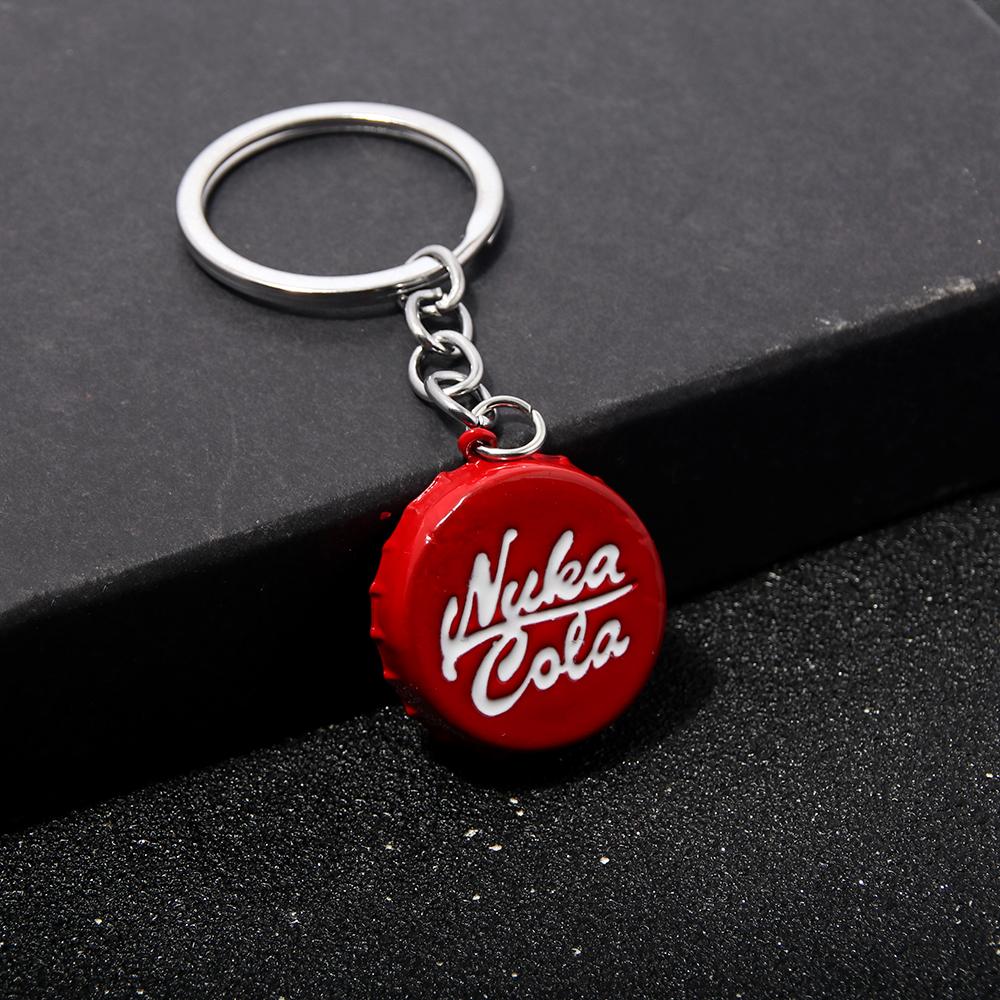 

Creative Fashionable Red Coke Bottle Cap Bottle Opener Multifunctional Pendant Keyring Men Women Backpack Jewelry Accessories