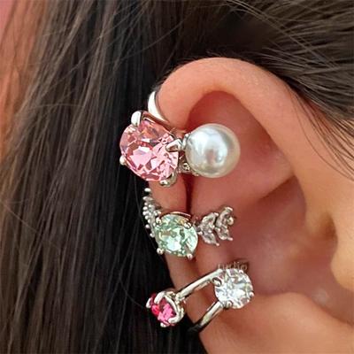 Explosive Zircon Ear Clips 2025 New Ear Bone Clips Versatile Earrings Without Pierced Ears