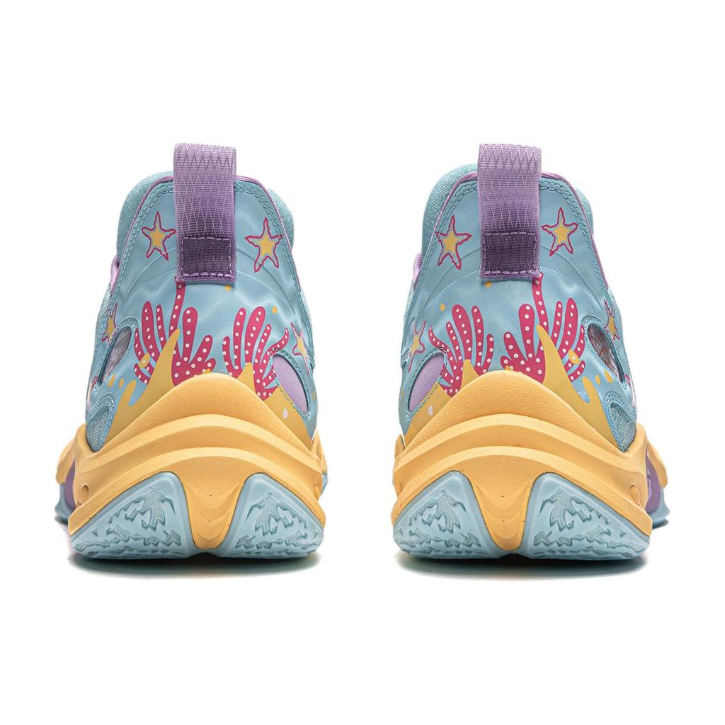 New LINING Super Light 2024 Basketball Shoes Men's Low top Ice Refreshing Blue ABAU011-7