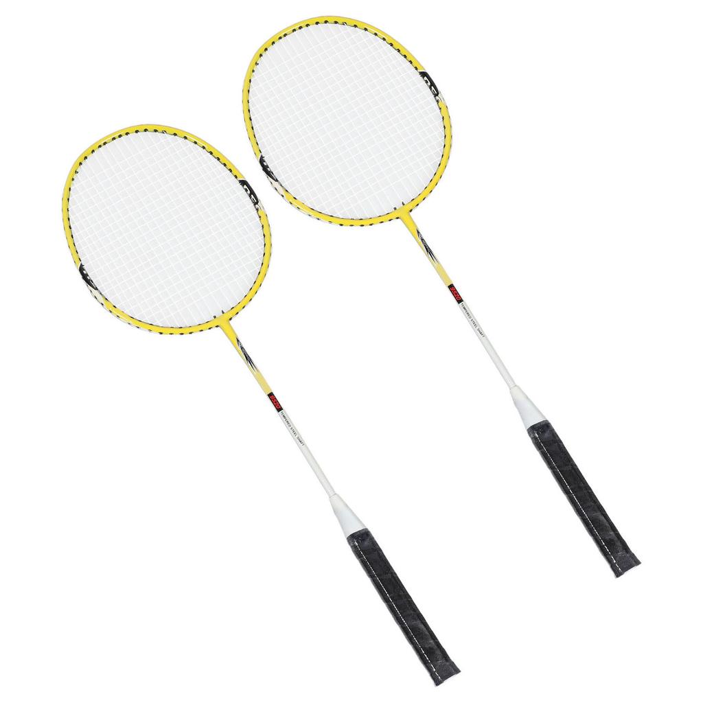 Badmintonschläger Eisenelegierung Nylon Anti-Rutsch-Griff Tragbarer Badmintonschläger mit Tragetasche für