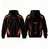 Unisex Hooded Pullover Sweatshirt Long Sleeve Loose Fit Casual Letter Print