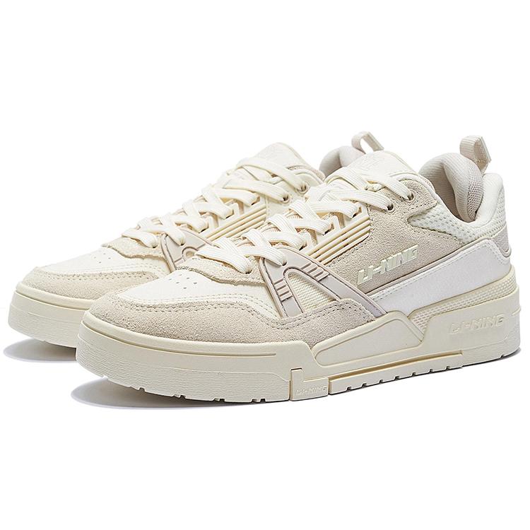 Li Ning 001 BTC Low top Skateboard Shoes Women's White AGCS104-5
