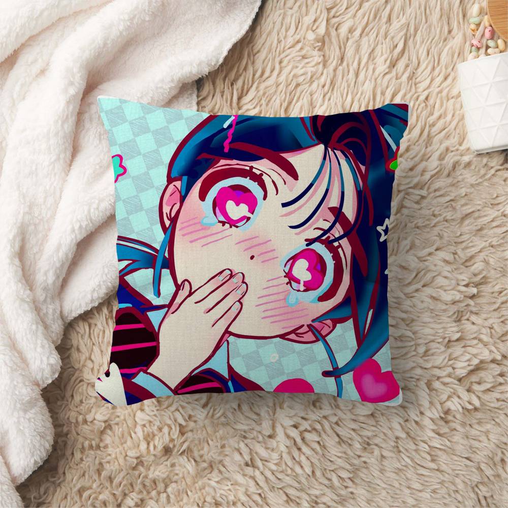 Cute Anime ALIEN STAGE Mizi Sua Ivan Maple Design Cushion Cover Happy Autumn Harvest Decor Holiday Decorati Pillow Cover