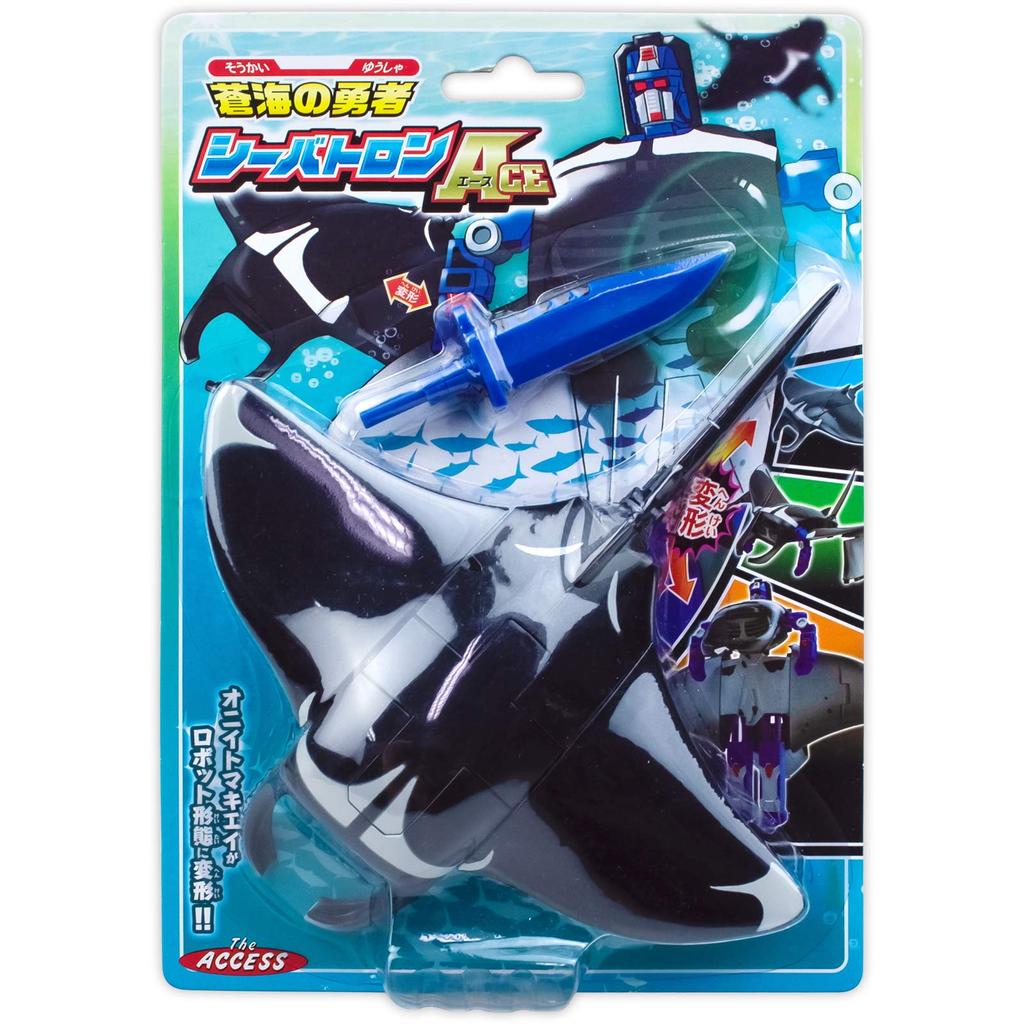The Access robot figure, manta ray, transforming robot, Seabatron, hero of the blue sea, animal, aquarium toy