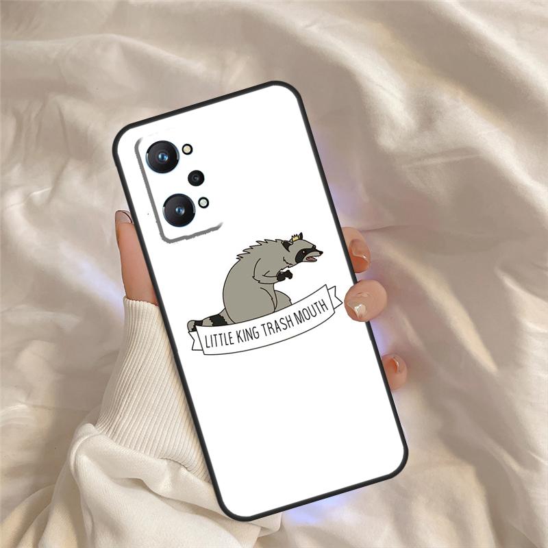 

Cartoon Raccoon Kawaii Case For Realme C75 C67 C63 C55 C51 C61 C53 C35 C65 C71 11 12 13 14 Pro Plus GT6 GT7 15 Pro Realme C75 4G