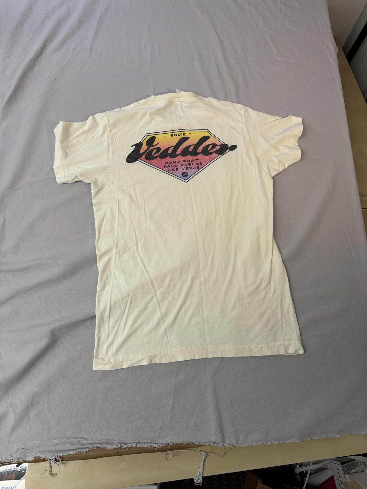 Eddie Vedder Tour Tee 2022 Vedder Surfboard Style T-shirt -S S