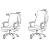Geometry Computer Chair Cover Elastic Office Chair Cover Non-Slip Rotating Seat Slipcover Universal Armrest Chair Protector Case