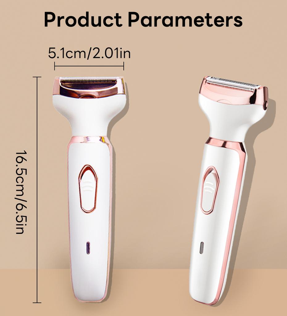 4 In 1 Electric Epilator Bikini Eyebrow Nose Women Lady Facial Hair Removal Trimmer Body Painless Female Depilator Skin Care