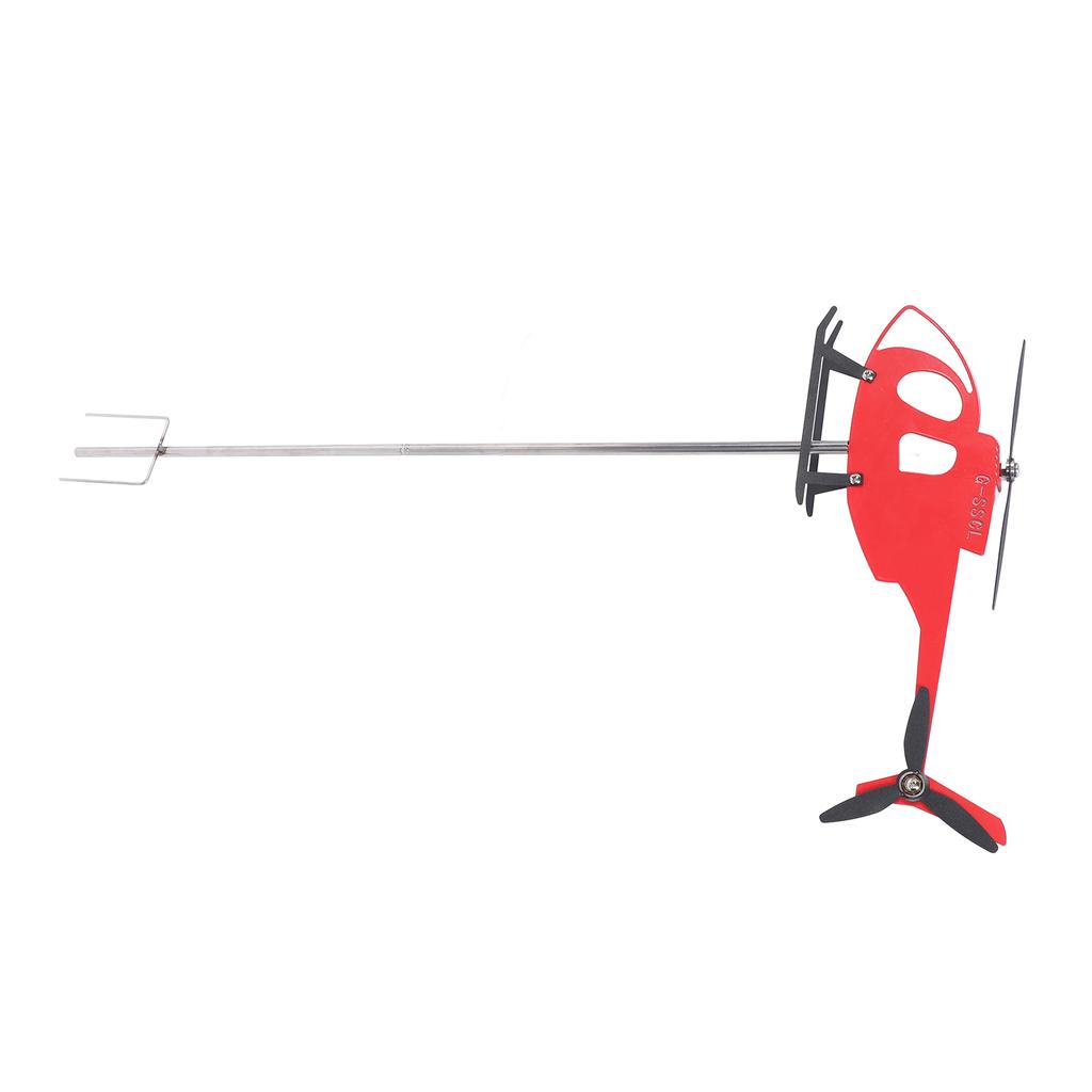 Outdoor Weathervane Red Metal Rotating Airplane Weathervane Wind Direction Indicator for Patio Garden Decor