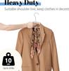 10/20 Pieces of High-End Velvet Clothes Hangers, Non-Slip Flocked Felt Clothes Hangers, Solid Clothes Hangers, Heavy-Duty Clothes Hangers
