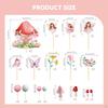 23x Fairy Cake Toppers Mushroom Decoration for Art Projects Events Kids