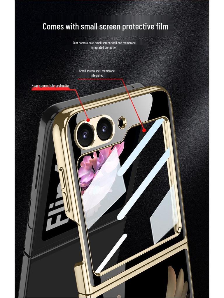 Samsung Z Flip6 Foldable Phone Case with Lion Pattern