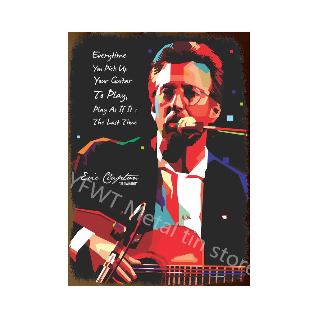 Vintage Music and Guitar Lovely Gift Metal Tin Signs Wall Decor Art Posters Bar Retro Plaques Painting Home Decor