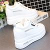 Fashion Woman Height Increasing Shoes 10CM Heels Spring Autumn Wedges Breathable Women Sneakers Casual Platform Trainers White Shoes