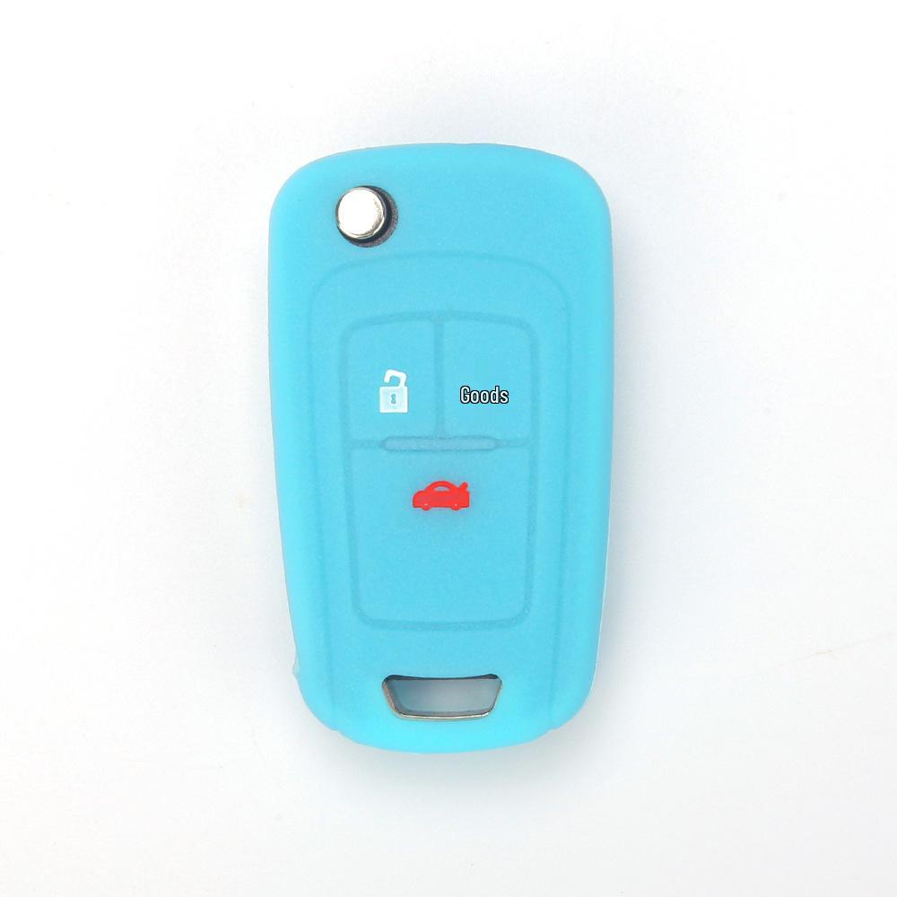 Chevrolet Cruze 3-Button Silicone Key Cover (No Logo) - Soft Rubber for Aveo
