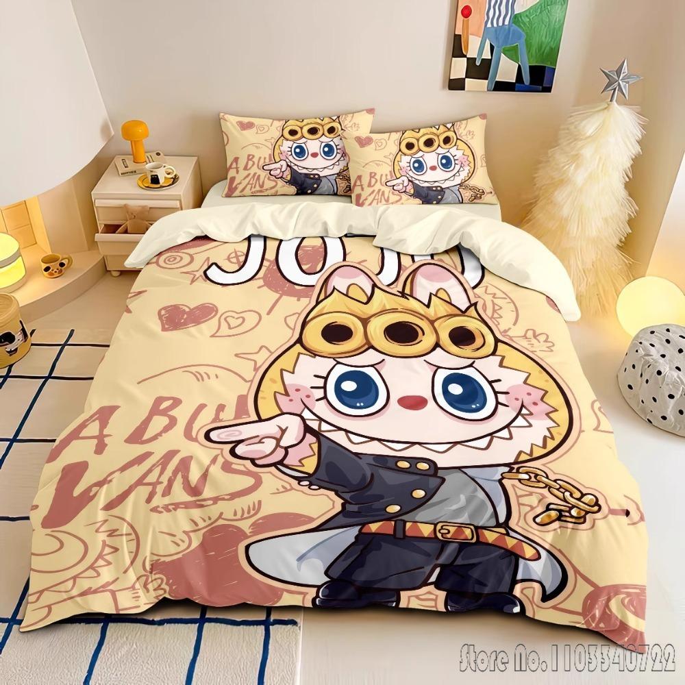 Cute New Anime LA-BUBU Duvet Cover Set HD Comforter Cover for Kids Bedding Sets Bedclothes Bedroom Decor