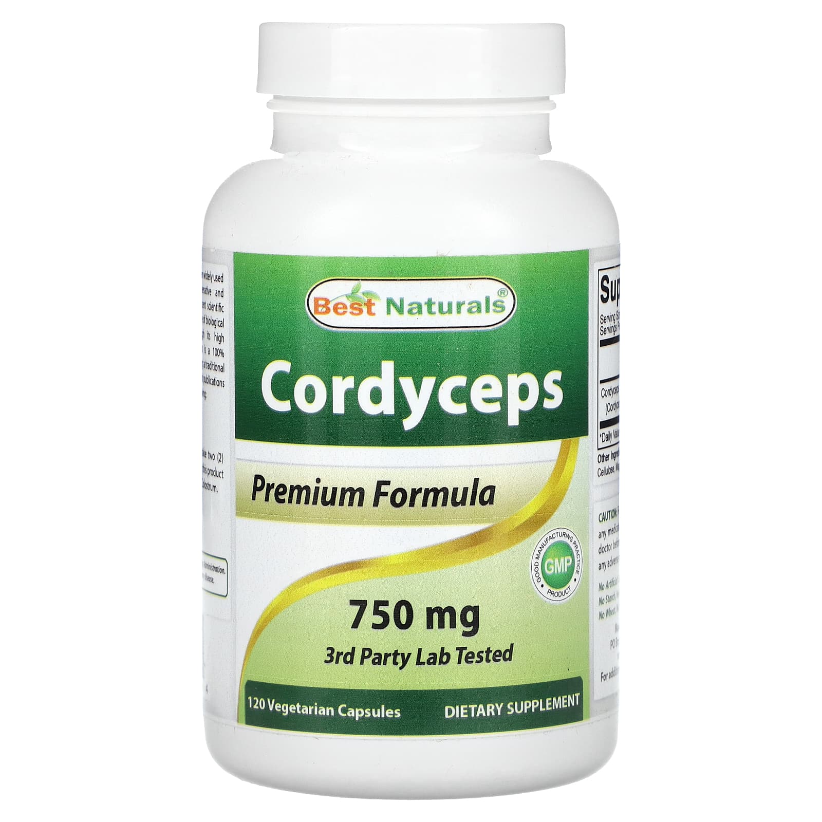

Cordyceps sinensis, 750 мг, 120 вегетаріанських капсул