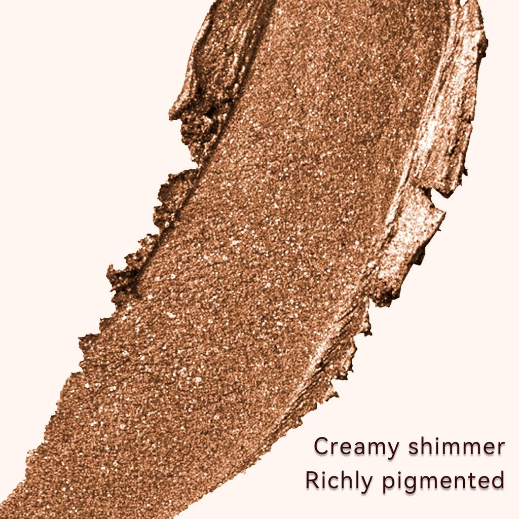 Boobeen Eyeshadow Lip Color Cream Shimmer Smooth Eyeshadow Bright Eyeshadow Primer Eyeshadow Makeup Stick 2-in-1 & Crayon, Pencil, Base, Smudge-Proof