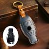2/3 Bottons Genuine Leather Auto Key Fob Cover Case Fit For Mercedes Benz W204 W463 W176 W251 W205 A200 A260 A C R G Class Gla Cla Glk Glc Cls