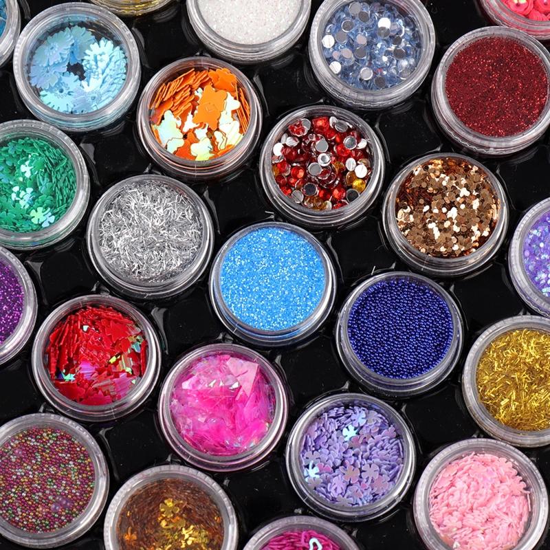 Holographic Glitter Various Shape Resin Filling Sequins Paillette Jewelry Epoxy DIY Resin Mold Decoration Glitter Flakes