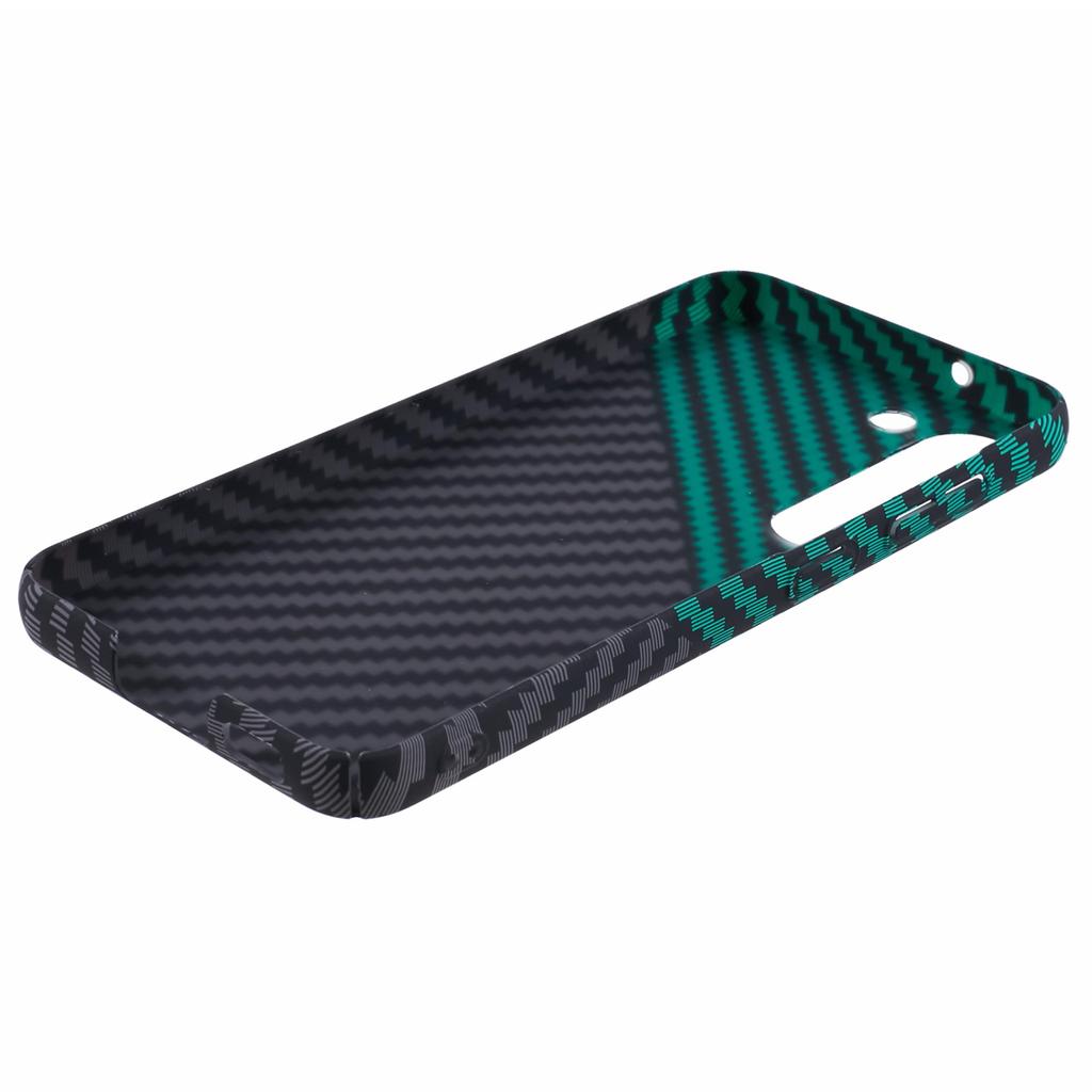 For Samsung Galaxy S24+ PC Case Carbon Fiber Texture Protective Phone Cover