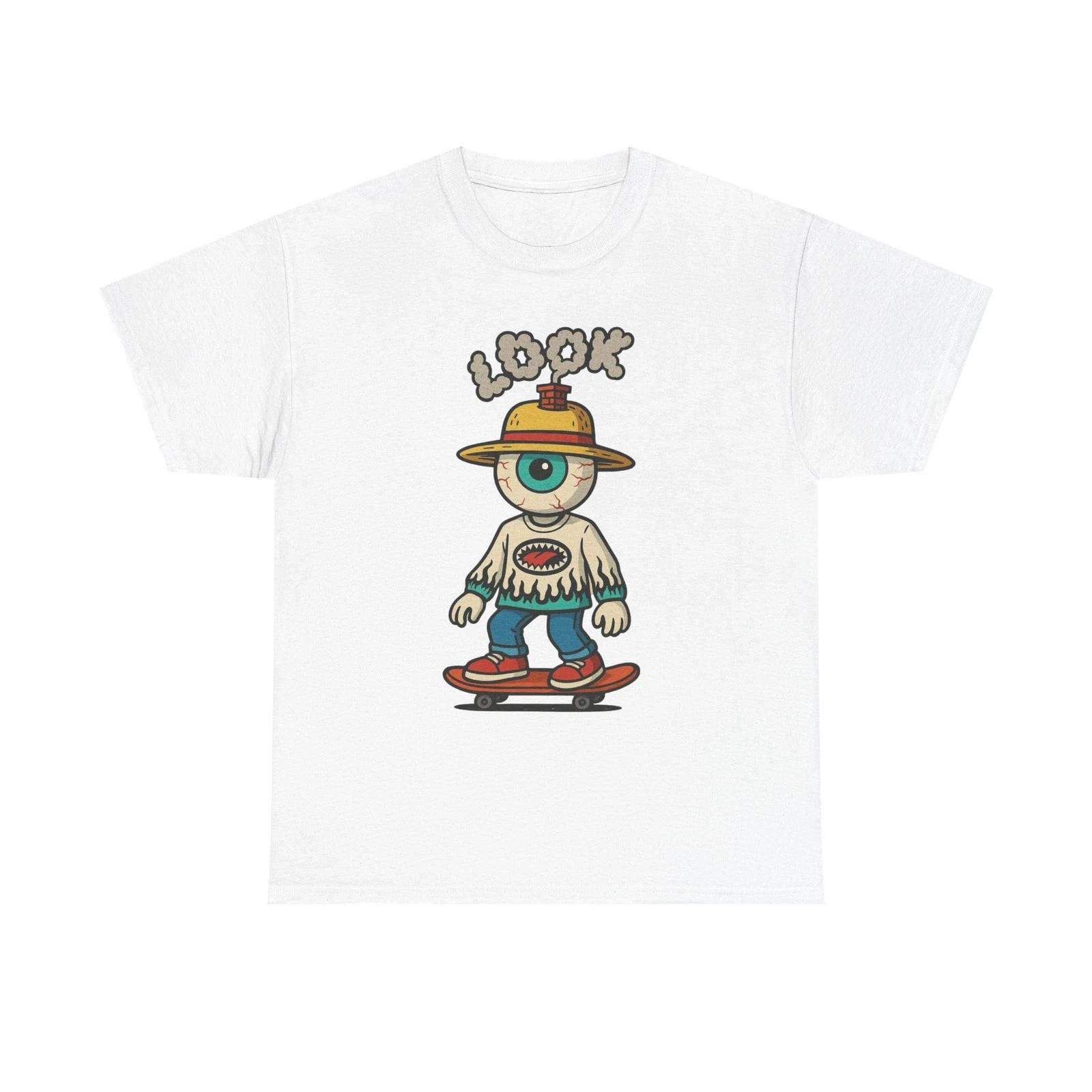 

Lookout Eyes Skateboarding SB Graphic T-Shirt Comfy Cotton Tee Brand NEW 4XL